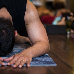 Prairie Arts Yoga - Frank Marquez, Instructor Photo by Stephanie Lonon