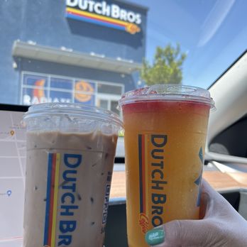 Dutch Bros Coffee - Mocha and Mangonada Lemonade. - Juice Bars & Smoothies Near Me - Las Vegas, Nevada Dutch Bros Coffee - Mocha and Mangonada Lemonade. - Juice Bars & Smoothies Near Me - Las Vegas, Nevada