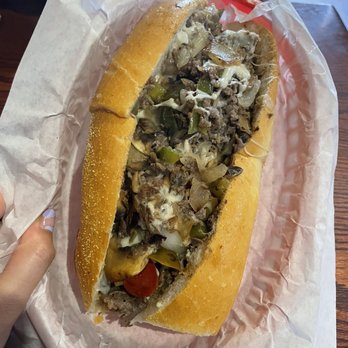 Tat's Delicatessen - Philly Beef Cheesesteak with the works - Delis Near Me - Seattle, Washington Tat's Delicatessen - Philly Beef Cheesesteak with the works - Delis Near Me - Seattle, Washington