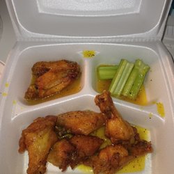 American Deli - Wet Lemon pepper wings.