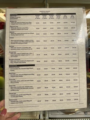 Menu photo 2 Ambrosia Bakery San Francisco, CA