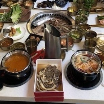 Fiery Hot Pot and Grill - Our spread - Hot Pot Near Me - San Francisco, California