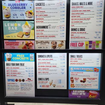 Andy's Frozen Custard - Menu - Desserts Near Me - Orlando, Florida