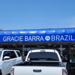 Gracie Barra Huntington Beach - Signage at the entrance of the Gracie Barra BJJ facility at Huntington Beach