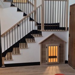 R & R Hardwood - Stairs. Dog house. Flooring