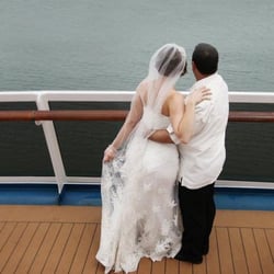 Prestige Travel Vacations - Our clients onboard wedding