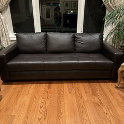 Leather Creations - Deerfield - One of the two identical leather sofas purchased at the Deerfield store in 2019
