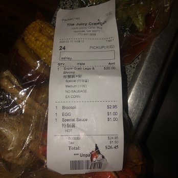 The Juicy Crawfish - Never again will you get my money & I will be calling my bank immediately for this BS!!!! - Seafood Near Me - Norcross, Georgia