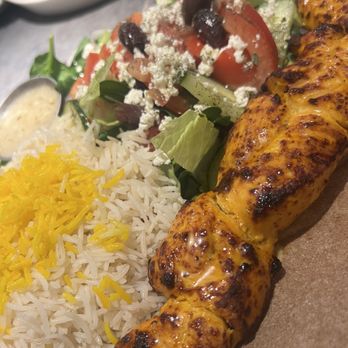 Lemon Zest - Chicken kabobs perfect! Flavor and cooked to perfection. But next time i get just salad rice no flavor - Mediterranean Near Me - Azusa, California