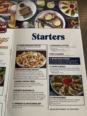 Menu photo 1 Miller's Ale House Apopka, FL Menu photo 1 Miller's Ale House Apopka, FL