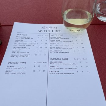 Aubrey Vineyards - Wine List (Sweet to Dry) - Wine Tasting Room Near Me - Overland Park, Kansas Aubrey Vineyards - Wine List (Sweet to Dry) - Wine Tasting Room Near Me - Overland Park, Kansas