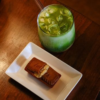 Plantoem - Honey Matcha Latte and Financier Tea Cake at Plantoem Café in Kaimuki Honolulu Hawaii - Cafes Near Me - Honolulu, Hawaii Plantoem - Honey Matcha Latte and Financier Tea Cake at Plantoem Café in Kaimuki Honolulu Hawaii - Cafes Near Me - Honolulu, Hawaii