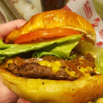 Clancy's Hamburgers - My cheeseburger with grilled onions #yum #ReviewsByRL - Burgers Near Me - Indianapolis, Indiana