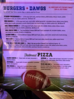 Menu photo 4 The Stadium Las Vegas, NV Menu photo 4 The Stadium Las Vegas, NV