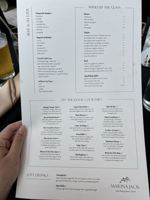 Menu photo 1 Marina Jack Sarasota, FL Menu photo 1 Marina Jack Sarasota, FL