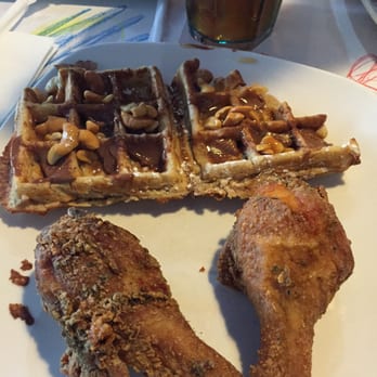 Dame's Chicken & Waffles - This is 1/2 of a meal! - Southern Near Me - Durham, North Carolina