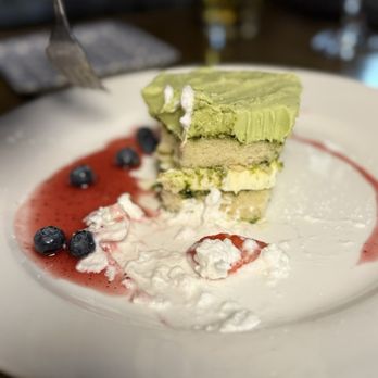 Keiichi - Half eaten green tea tiramisu - Japanese Near Me - Denton, Texas Keiichi - Half eaten green tea tiramisu - Japanese Near Me - Denton, Texas
