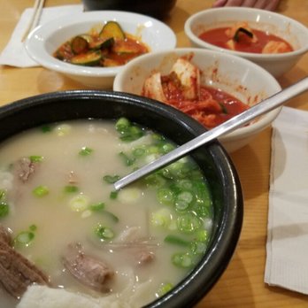 LA Hanbat - Mixed sullungtang with side dishes - Korean Near Me - Dallas, Texas LA Hanbat - Mixed sullungtang with side dishes - Korean Near Me - Dallas, Texas