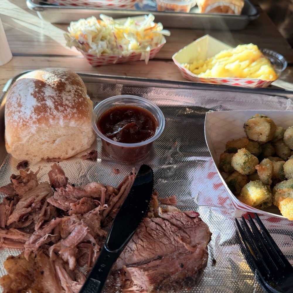 Stacked & Smoked - Our plates after we had eaten some. - Barbeque Near Me - Placerville, California Stacked & Smoked - Our plates after we had eaten some. - Barbeque Near Me - Placerville, California