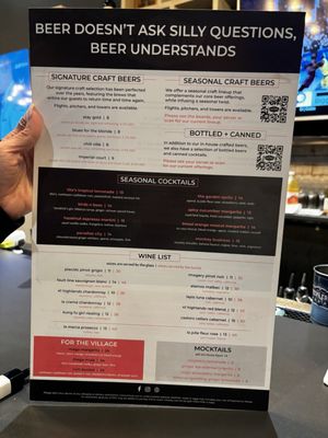 Menu photo 8 Village Brewing Company Somerville, NJ