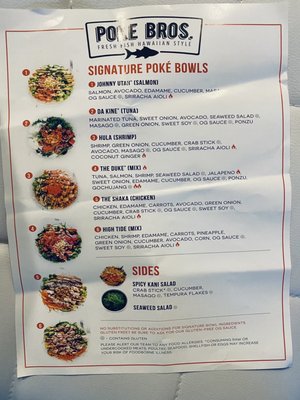 Menu photo 2 Poke Bros. Springfield, PA