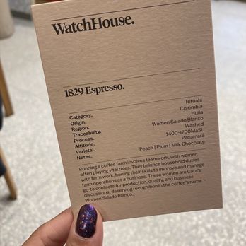 WatchHouse - Coffee & Tea Near Me - New York, New York