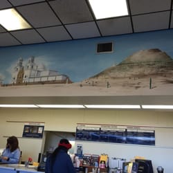 US Post Office - Mission painted on the back of the wall!