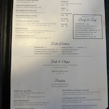 Twisted Fish Steakhouse - Menu 4/2023 - Steakhouses Near Me - Seaside, Oregon