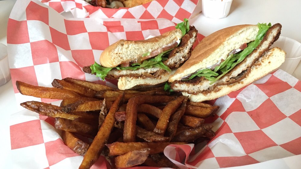 Order Pork Cutlet Sandwich food online from Porky's store, Fredericksburg on bringmethat.com