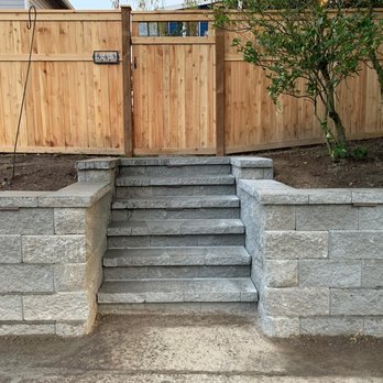 Picture Perfect Landscaping - Our new retaining wall - daytime - Landscaping Near Me
