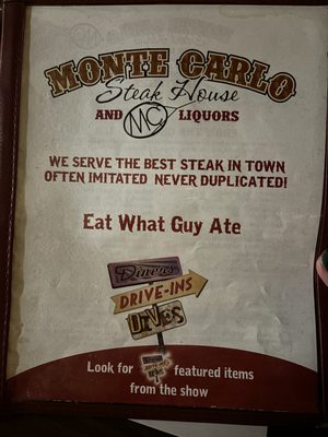 Monte Carlo Liquors & Steak House by null