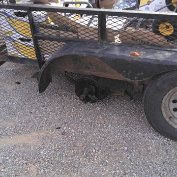Custom Trailer Sales - Old trailer with broken wheel and axle. - Trailer Dealers Near Me - Oklahoma City, Oklahoma Custom Trailer Sales - Old trailer with broken wheel and axle. - Trailer Dealers Near Me - Oklahoma City, Oklahoma