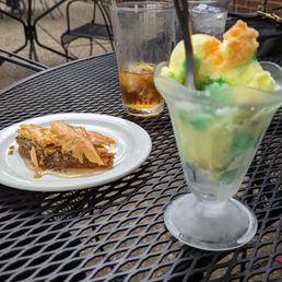 baklava and sherbet