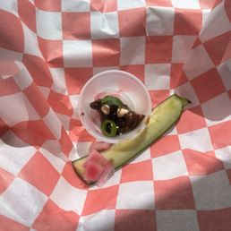 Little appetizer! Sampled the pickles & steak (sooooo good)