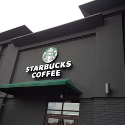 Exterior outside entrance of Orchard Park Shopping Centre - Starbucks - Kelowna, British Columbia Exterior outside entrance of Orchard Park Shopping Centre - Starbucks - Kelowna, British Columbia