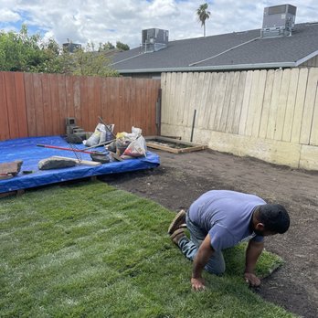 Rodriguez Landscaping - Starting to lay the sod - Junkyards Near Me Rodriguez Landscaping - Starting to lay the sod - Junkyards Near Me