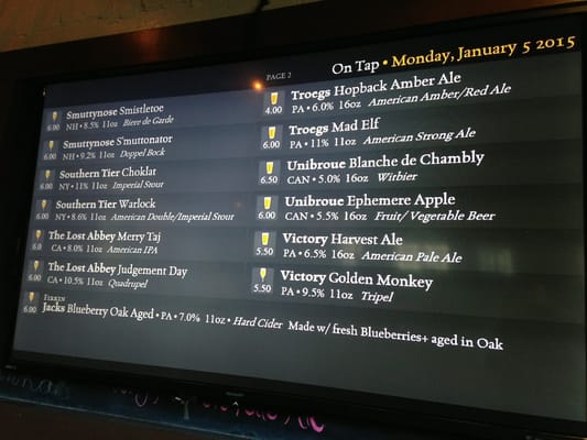 Menu photo 7 The Pour House - Westmont Haddon Township, NJ