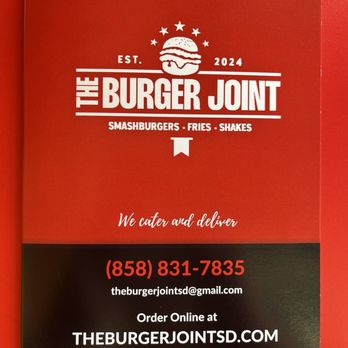The Burger Joint & Brew - Menu front page - Halal Near Me - San Diego, California The Burger Joint & Brew - Menu front page - Halal Near Me - San Diego, California