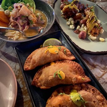 Tanta - Empanada trio  Cebiche Mixto - Peruvian Near Me - Chicago, Illinois