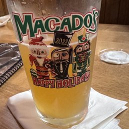 Holiday beer glass