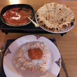 Avon Spice - Chicken Tikka Masala with garlic nan and basmati rice.
