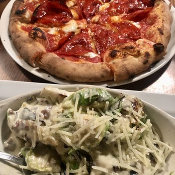 Fat Olives - Pepperoni Pizza. Brussel Sprouts. - Pizza Near Me - Flagstaff, Arizona Fat Olives - Pepperoni Pizza. Brussel Sprouts. - Pizza Near Me - Flagstaff, Arizona