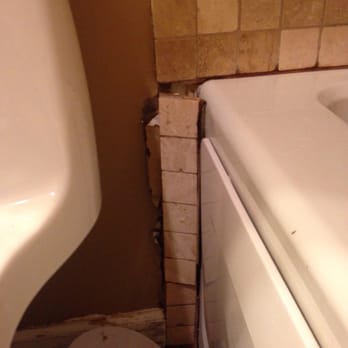 Glenn Smith Construction - This is tile in my main bathroom that has fallen off that was installed by Glenn smith construction. - General Contractors Near Me - Stony Brook, New York