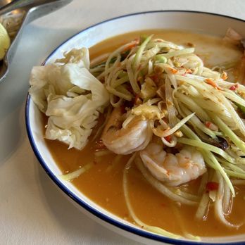 Sabai Jai Thai Cuisine - Papaya salad with shrimp - Thai Near Me - Everett, Washington Sabai Jai Thai Cuisine - Papaya salad with shrimp - Thai Near Me - Everett, Washington