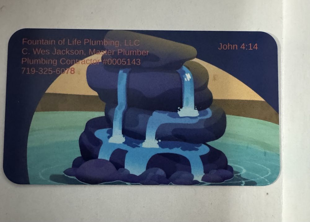 Slide of Fountain Of Life Plumbing