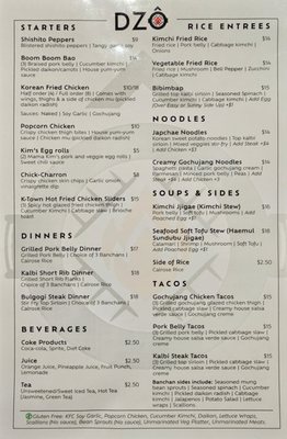 Menu photo 6 Dzo Korean BBQ Des Moines, IA
