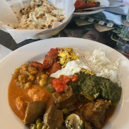 a plate of indian food