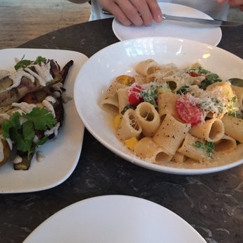 Yves - Heirloom Carrots ($9) and Rigatoni Rigate ($22) - Cocktail Bars Near Me - New York, New York Yves - Heirloom Carrots ($9) and Rigatoni Rigate ($22) - Cocktail Bars Near Me - New York, New York