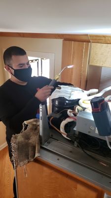 Kitchenaid refrigerator repair - This Kitchenaid refrigerator stopped cooling it needed a new compressor, evaporator , and filter. Kitchenaid refrigerator repair - This Kitchenaid refrigerator stopped cooling it needed a new compressor, evaporator , and filter.