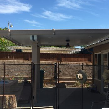 Patio Warehouse - Angle of the patio cover - Patio Coverings Near Me - Orange, California